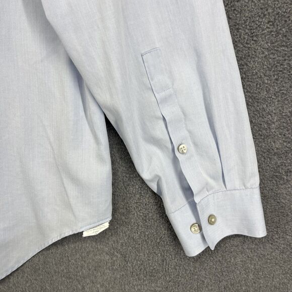 Calvin Klein Shirt Mens 16.5 34/35 Blue Slim Fit Performance Non-Iron Dress - Picture 13 of 14